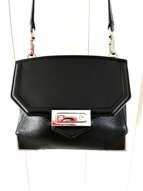 Alexander Wang Black Leather Marion Prisma Crossbody Bag